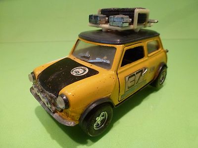 NACORAL 3501/M MORRIS MINI - RALLY No 37 - YELLOW BLACK 1:25 - GOOD CONDITION 
