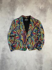 Just Cavalli Women's Multi-Color One Button Floral Print Blazer Size 46