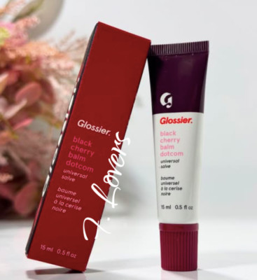 Glossier Black Cherry Lippenbalsam Dotcom Universal Hautsalbe Originalformel Neu