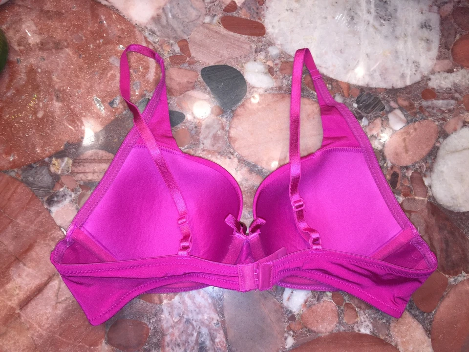 Sujetador para mujer Catherine Malandrino rosa magenta push-up UW 36B NUEVO CON ETIQUETAS Foto 2 de 2