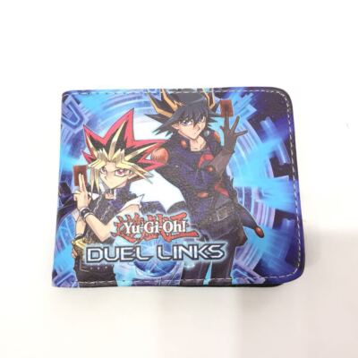 Unisex Bifold Wallet Yu-Gi-Oh Cosplay Purse Anime Cute Card Cash Wallets Gift
