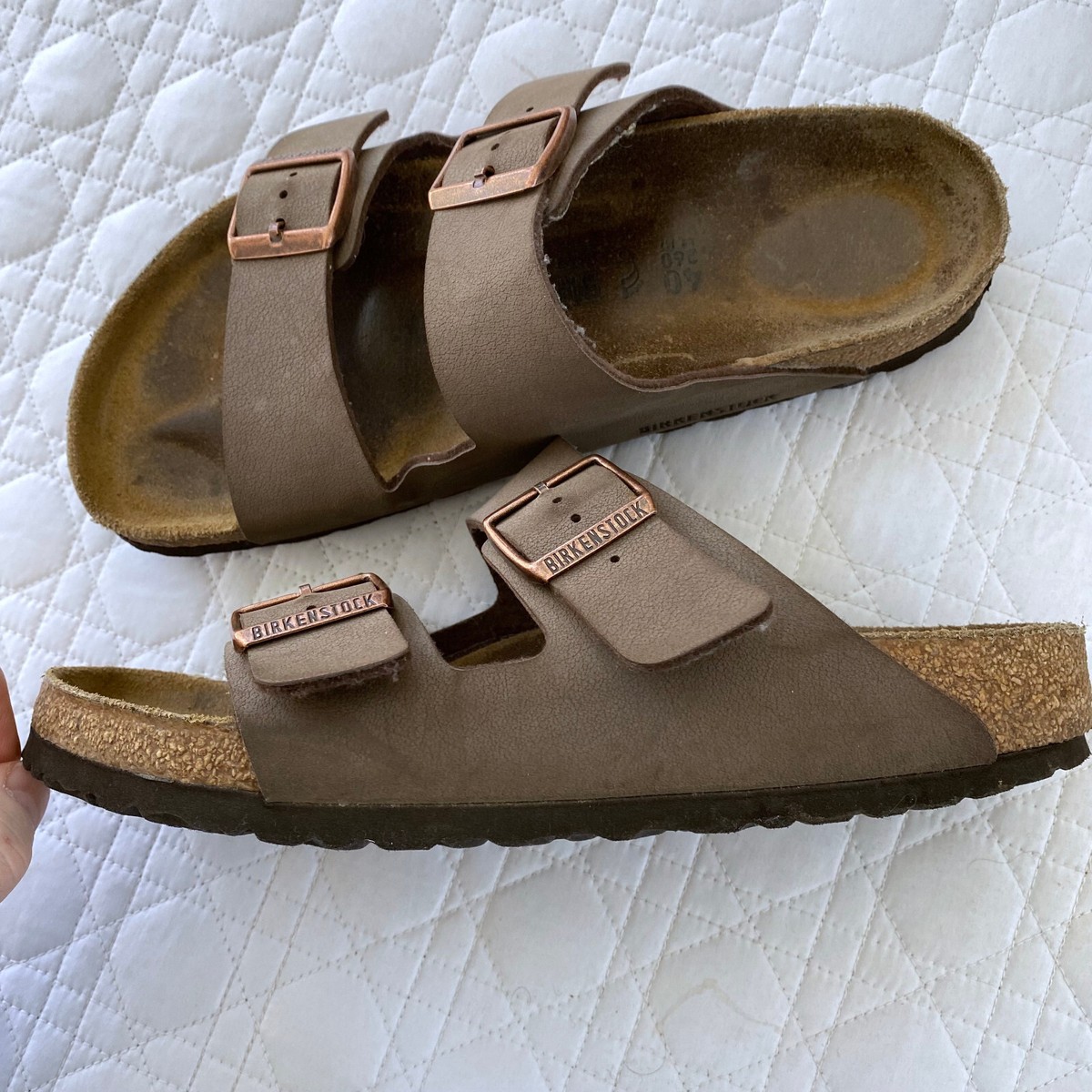 Birkenstock Sandals Arizona Birk Mocha Brown sz 40 260 M7 Unisex