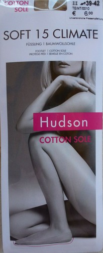 HUDSON donna Füssling SOFT 15 CLIMATE Cotten Sole suola cotone 35-38 39-42 - Foto 5 di 5