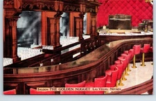Postcard Nevada Las Vegas Saloon the Golden Nugget Interior View