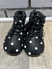 Carters Girl  s Toddler Boots Size 12-18 Months Polka Dot