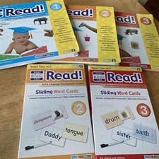 YOUR BABY CAN READ 1-3 Books And 2 Sliding Card Sets. Excellent Condition