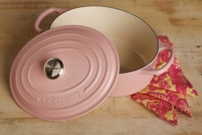 SUGAR PINK! LE CREUSET 3.5 QT SIGNATURE OVAL DUTCH OVEN MADE in