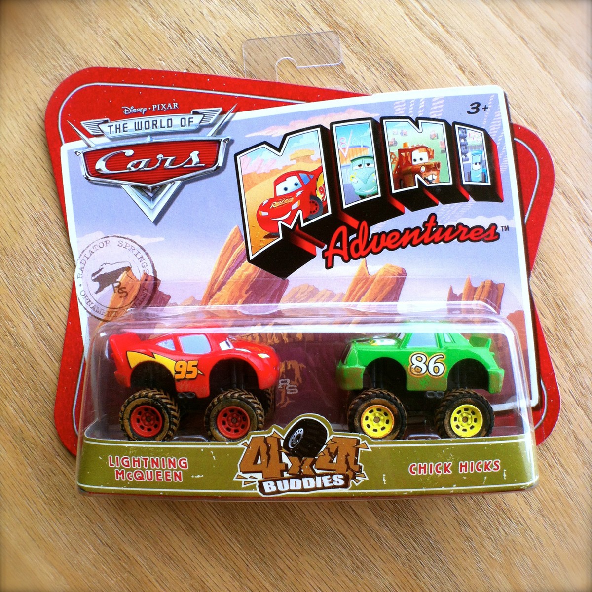 Disney PIXAR Cars MINI ADVENTURES 4x4 Buddies MCQUEEN & CHICK