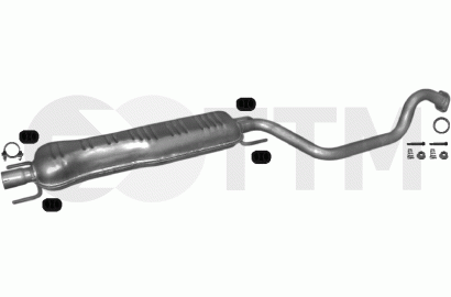 Silencieux Intermédiaire (Pot Central) Pour Opel Zafira A 1.6/1.8/2.2 (1999-2003) - Neuf Avec Garantie 30 Mois