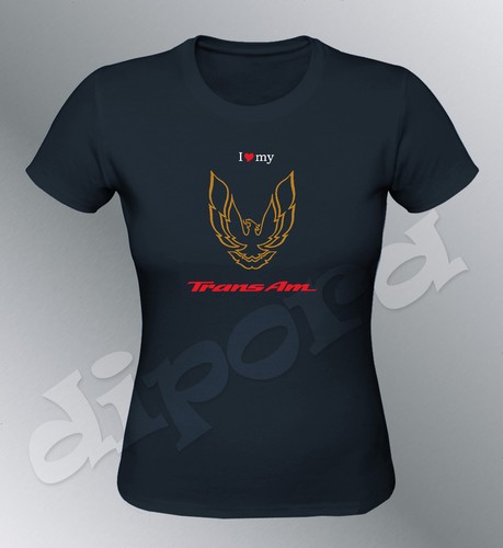 Tee shirt personnalise TRANS AM S M L XL XXL femme firebird muscle car - Picture 5 of 6