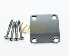 Electric Guitar Metal Neckplate Fits For Fender Chrome