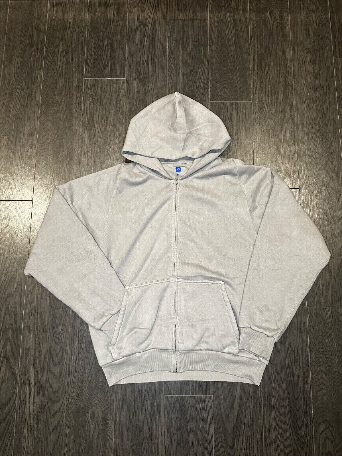 デッドストックYeezy Gap zip up sweat hoodie GRAY11