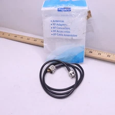 Eightwood Male to BNC Male Cable RG58 Coax 3 Ft UHF PL259