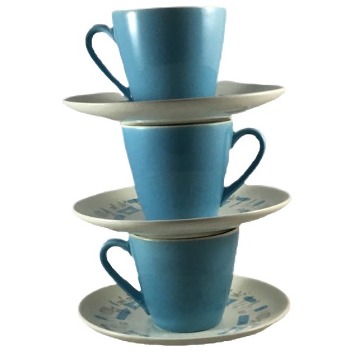 1980s-teacup-Bird-of-Paradise-  Staffordshire Engravings BIRD OF PARADISE Cups Set of Two main image 2