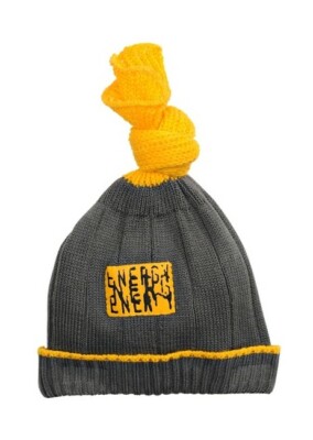 Great knitted hat future baby toddler hat with pom pom knot 80/86/92 New
