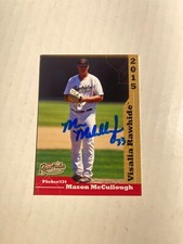 Arizona Diamondbacks MASON MCCULLOUGH Signed Card