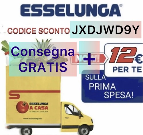 Esselunga Codice sconto Buono Spesa 12 euro + Consegna Gratis LEGGI DESCRIZIONE!