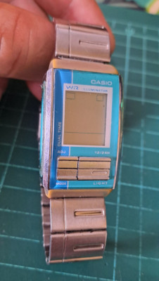 Vintage (2000) Casio Futurist LA-201W Blue Tone Need Fix *Ersatzteile Fix*