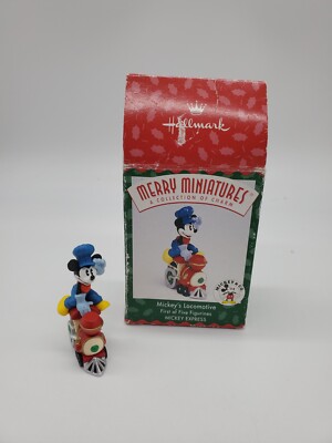 Hallmark 1998 Merry Miniatures Mickey's Locomotive MICKEY EXPRESS First of Five