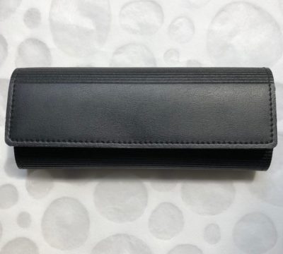 Designline, 2er Lederetui zum Klappen, schwarz glatt 706100