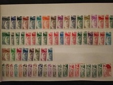 Lots de timbres France neufs Marianne série complète Liberté et Sabine de Gandon