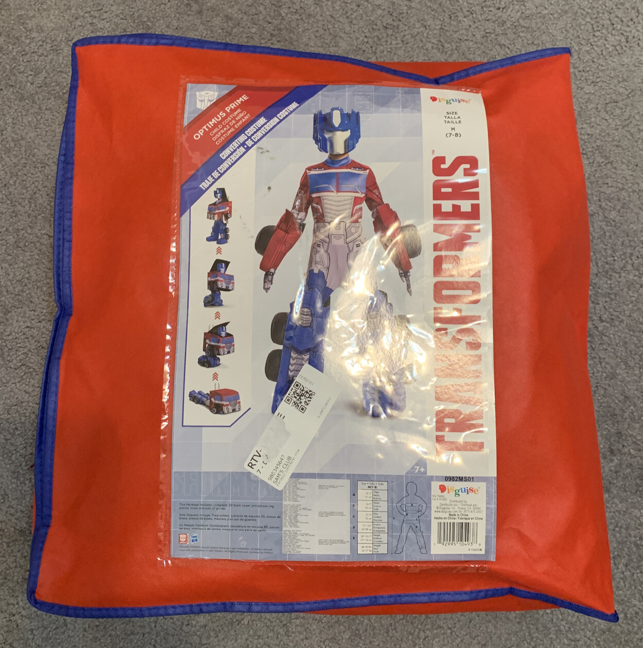 Transformers Optimus Prime Converting Costume M (… - image 10