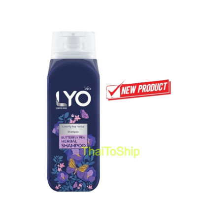 Authentic Shampoo LYO 100% Extracted from nature, Butterfly Pea Vitamin E Herbal