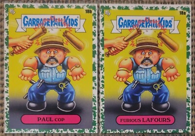 2 CARDS: FURIOUS LAFOURS / PAUL COP GPK X VIEW ASKEW 2023 SP (GREEN BORDER) RARE