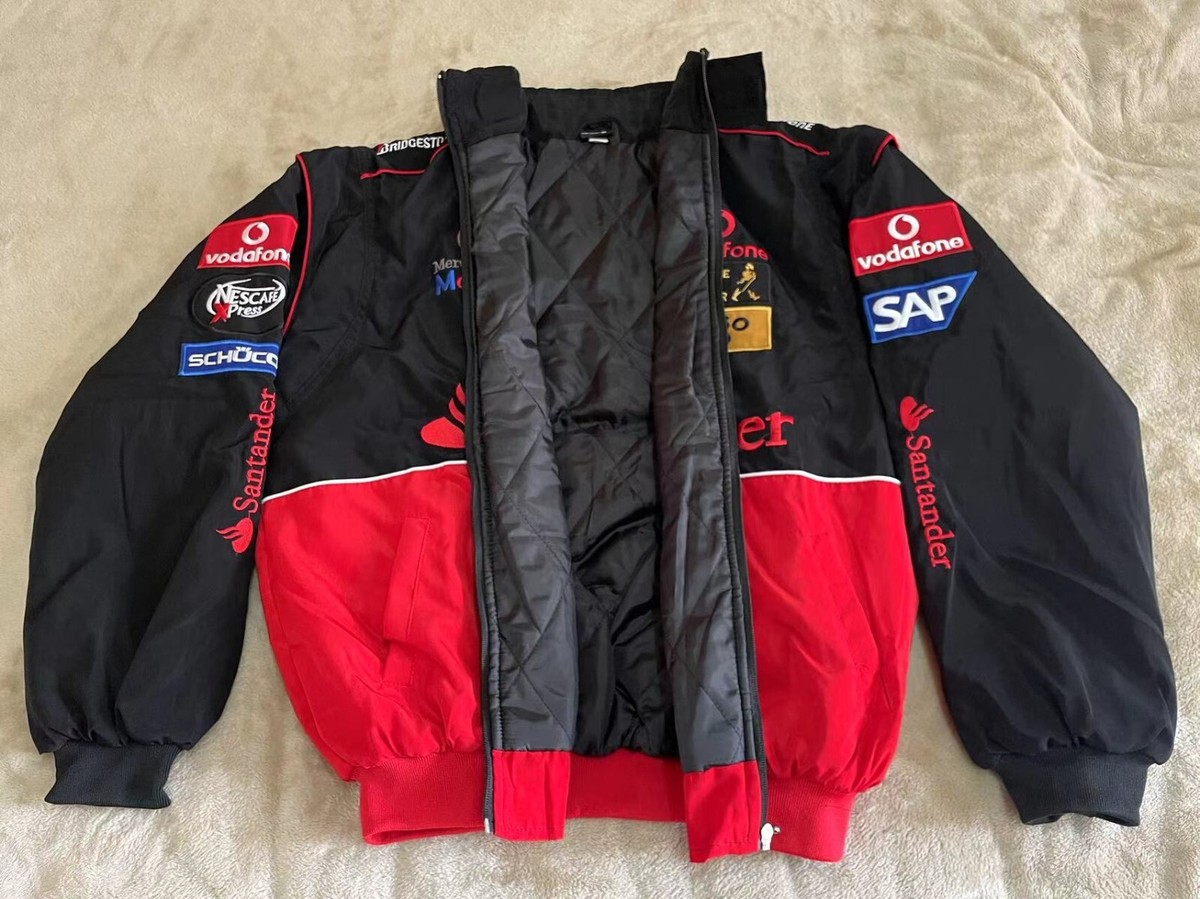 Unisex Adult F1 Racing Jacket, Benz Jacket ,Ebroidered Cotton