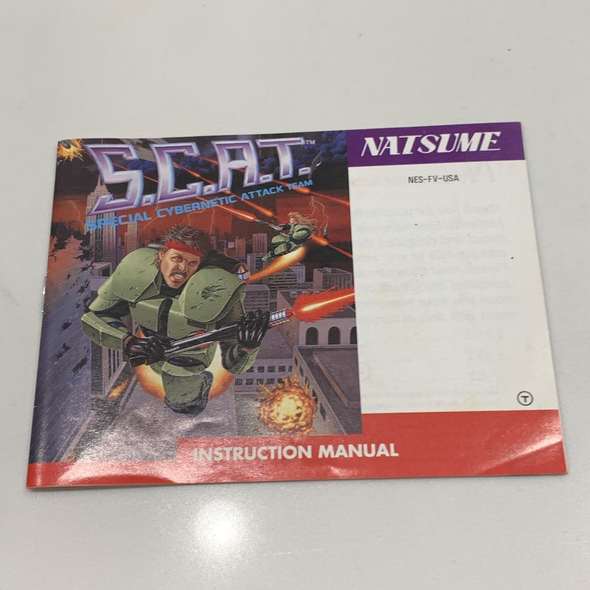 S.C.A.T. Special Cybernetic Attack Team (NES 1991) Authentic S.C.A.T. Special Cybernetic Attack Team (NES 1991) Authentic
