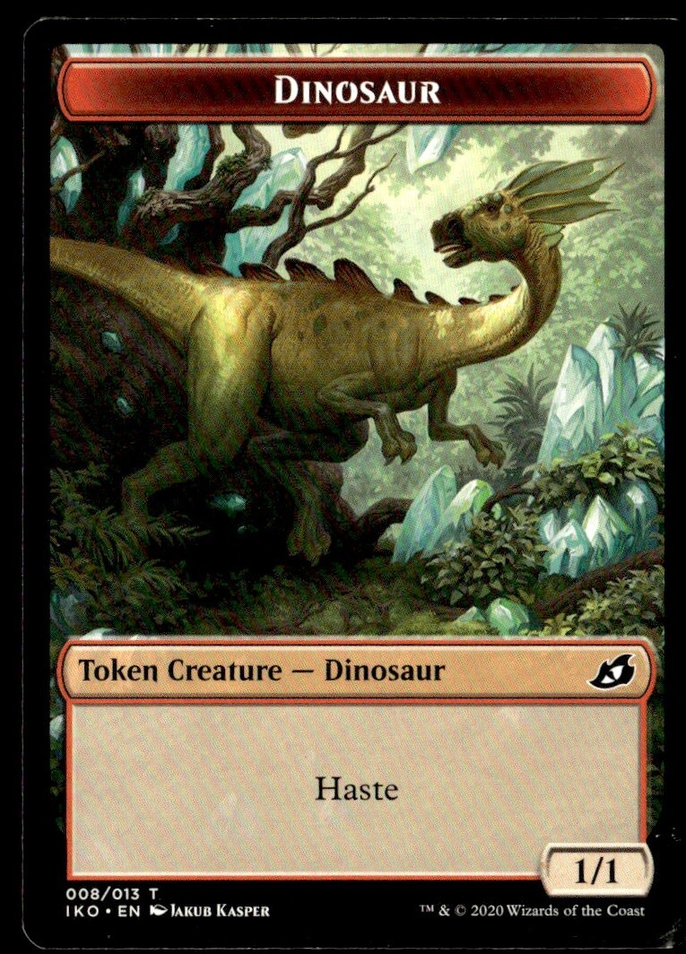 2020 Ikoria Lair of Behemoths Dinosaur Token Common #8 MTG