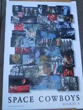 Original  Space Cowboys poster autograph, Warner Bros,Clint Eastwood directed