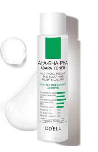 Facial Toner, Centella CICA Extract 40,000PPM Exfoliating, ABAPA (AHA-BHA-PHA)