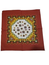 VTG Multicolor Southwestern Bandana Cotton Blend Unbranded USA Made FLAWS