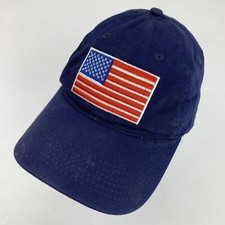 American Flag Blue Ball Cap Hat Adjustable Baseball