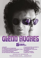 GLENN HUGHES 2017 U.K. CONCERT TOUR POSTER - Deep Purple, Black Sabbath, Thrall