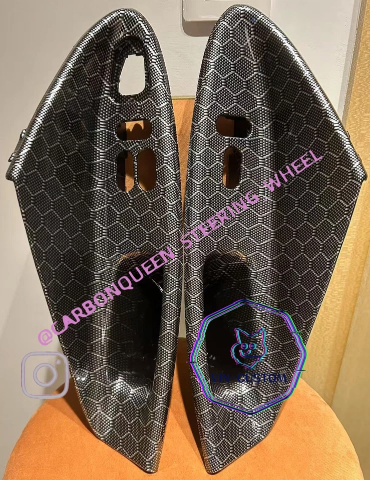 HYDRO -DIP CARBON FIBER Interior Door Panel/  Handle  Cover FOR MUSTANG 94-04YS - Image 4 of 4