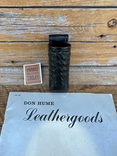 Don Hume C309 BG 3 oz Black Basket Leather Open Duty OC Mace Holder 1.5 Diameter