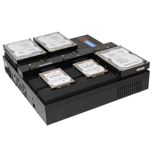 Systor 1:4 Flatbed SATA Hard Disk Drive HDD SSD Duplicator Sanitizer 36GB/Min - Image 4 of 4