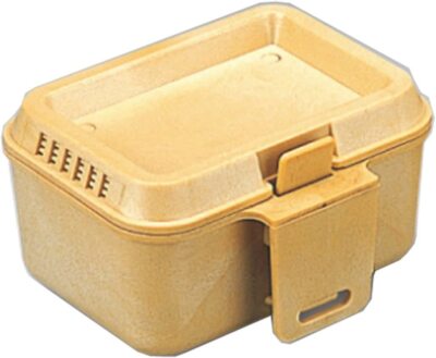 Boîte à Appâts Meiho 7 – 115 X 95 X 66 Mm, Grise, Étui Rigide (Neuve)