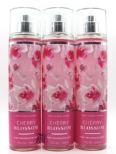BATH  BODY WORKS CHERRY BLOSSOM FRAGRANCE MIST BODY SPRAY 8 OZ LOT OF 3 PCS 