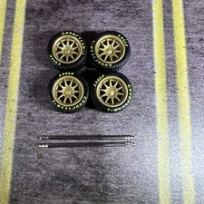 164 Scale Gold Volks Racing Ce28 With Rubber Tires Hot Wheels Matchbox Tomica