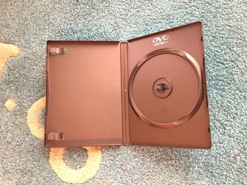 1 High Quality Rare 14mm Gold DVD Cases, M-LOCK Hub, DVD Logo,FD-1001TI (Q43) - Picture 1 of 2