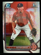 2022 Bowman Chrome Draft CUTTER COFFEY 1st Rookie ASIA MOJO REFRACTOR RC SP QTY