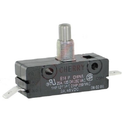 SNAP SWITCH SPST 25 AMP 125-250V Single Pole; Metal E14 -01 Cherry