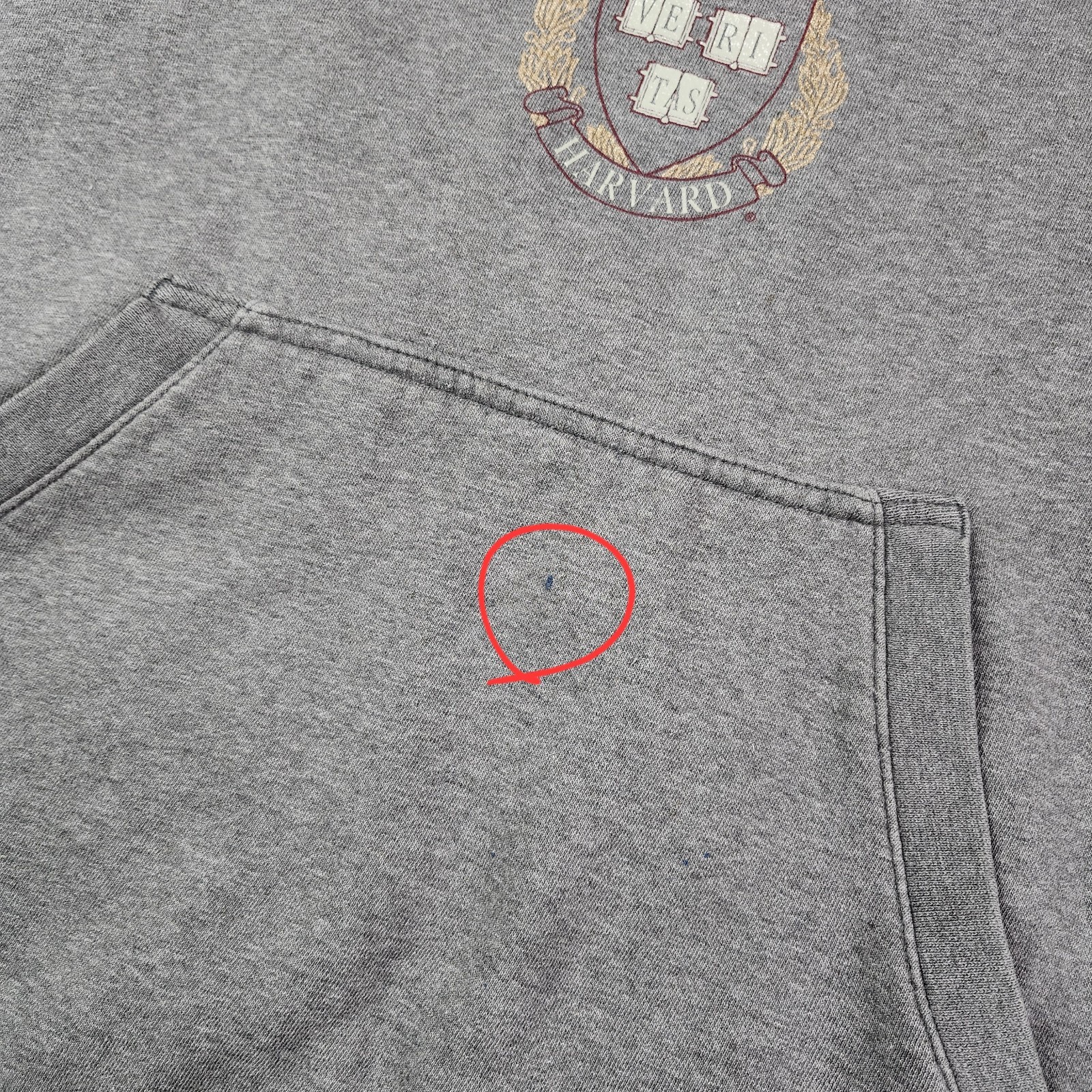 Vintage HARVARD University Hoodie Sweater Gray Adult Large 90s Gear For Sports image 8