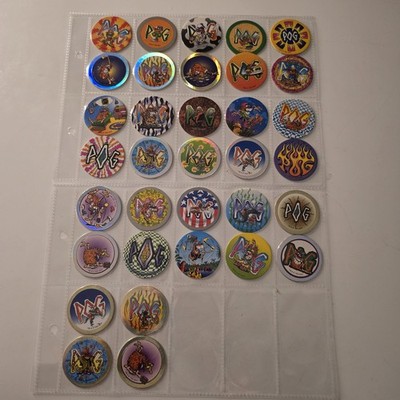 POG Waddingtons Micro Tournament Komplettsatz 30 Pogs 