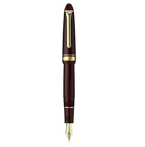 Sailor Profit Light Gold Trim Fountain Pen Shining Red Fine Nib New - Image 2 of 4