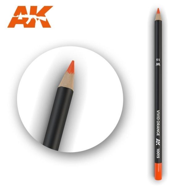 Vivid Orange - Weathering Pencils - Brand New - AK Interactive Pencils