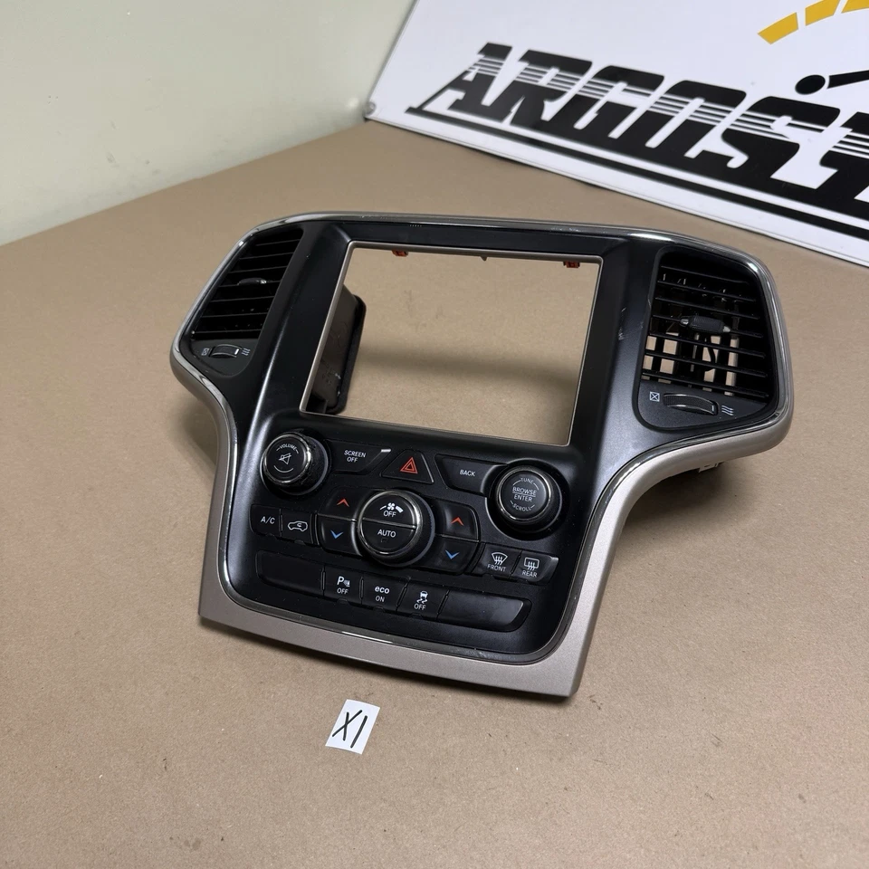 2014 - 2015 JEEP GRAND CHEROKEE Ac Heater Climate Control Bezel 05091840AF - Image 2 of 4